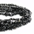 Perles d&#39;obsidienne noires naturelles de pierre gemme